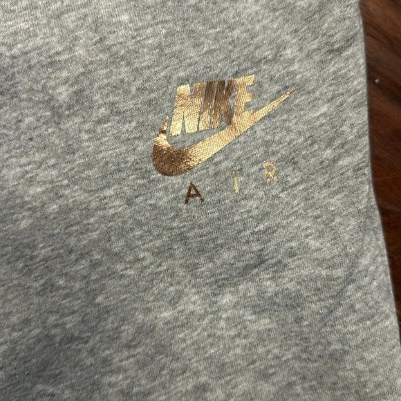 Nike Air gray joggers with rose gold logo Sz S - Picture 3 of 5